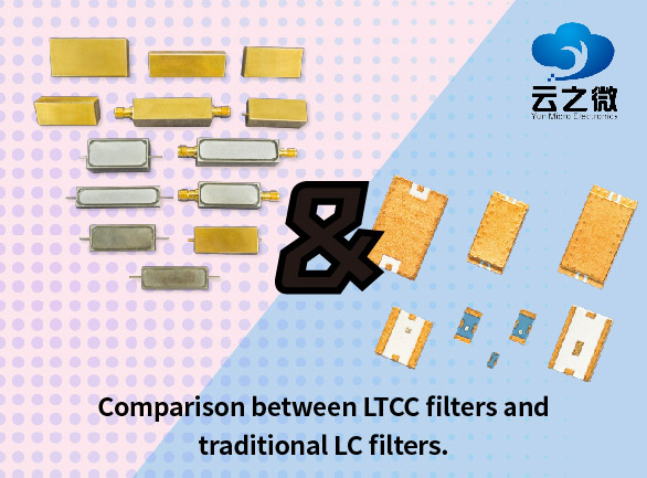 Comparison between LTCC filters and traditional LC filters.