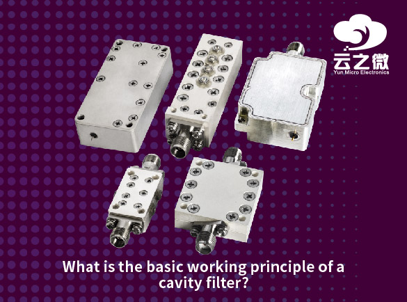 What is the basic working principle of a cavity filter?
