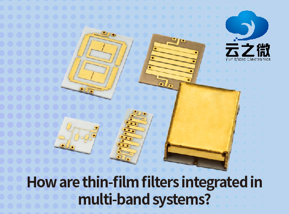 How are thin-film filters integrated in multi-band systems?